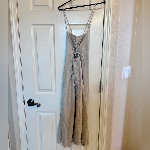 Gorgeous Rowie the label brown midi dress with cross back.  Never worn. - Picture 2 of 15